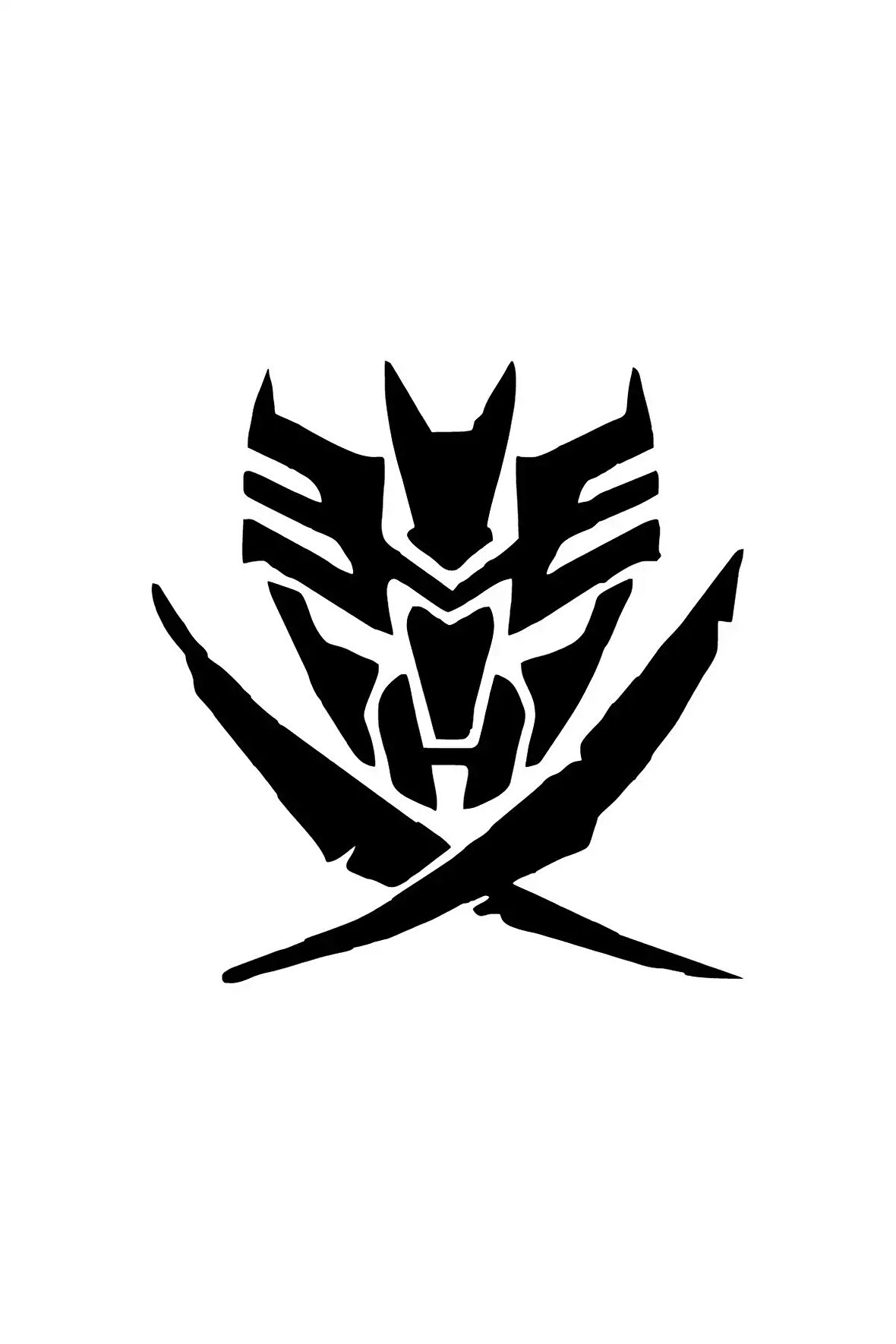 Transformers Tribal Sticker (Oto-Motor-Laptop-Duvar-Dekor) 10 x 10 cm