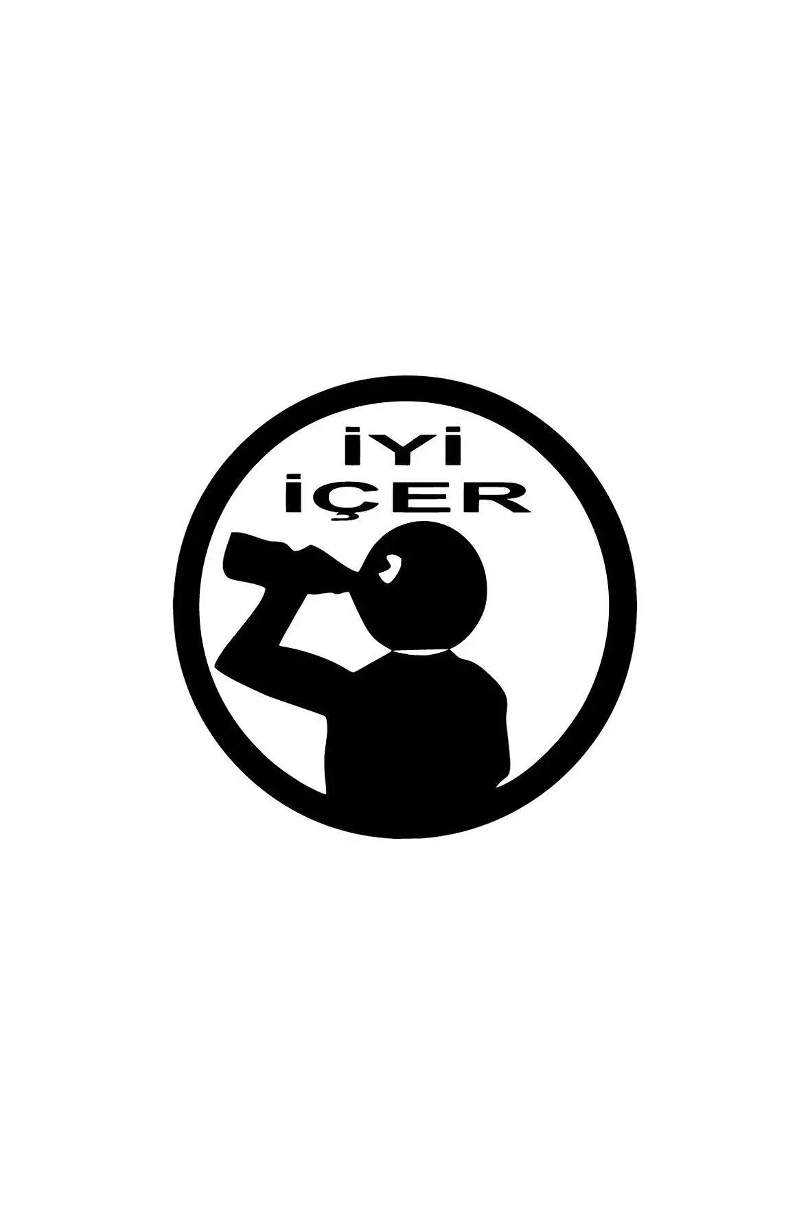 İyi İçer Sticker (Oto-Motor-Laptop-Duvar-Dekor) 20 x 20 cm