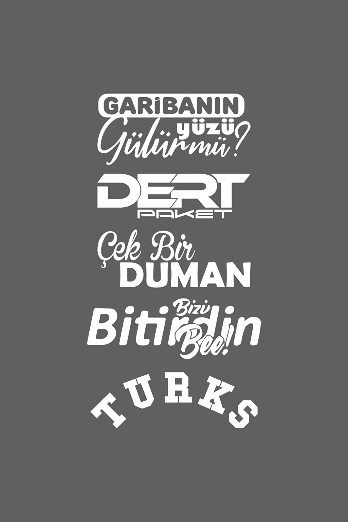 Oto Arka Cam Sticker Model 49 Beyaz 40 x 20 cm