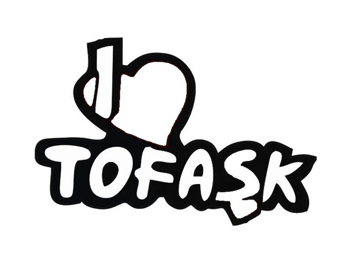 Tofaşk Oto Arka Cam Sticker 15 x 10 cm
