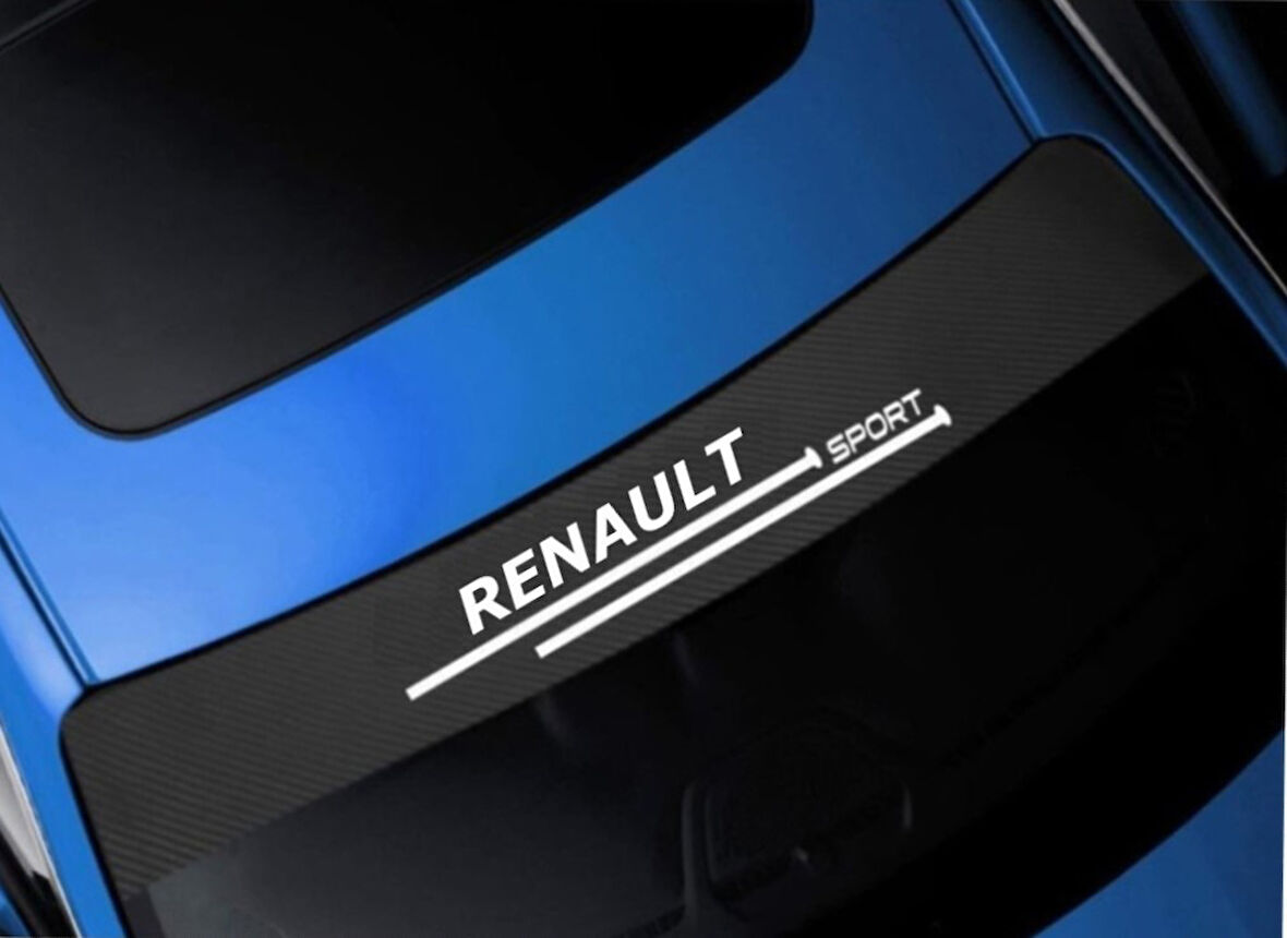 Renault Flash İçin Oto Ön Cam Karbon Sticker 100 x 20 cm