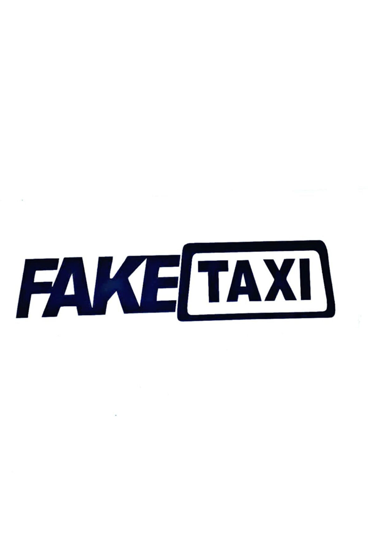 Fake Taxi Sticker Duvar Dekor Sticker 40 x 8 cm