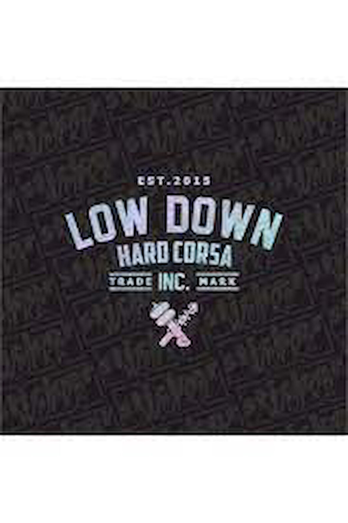 Low Down Hard Corsa Arka Cam Hologram Sticker 40 x 31 cm