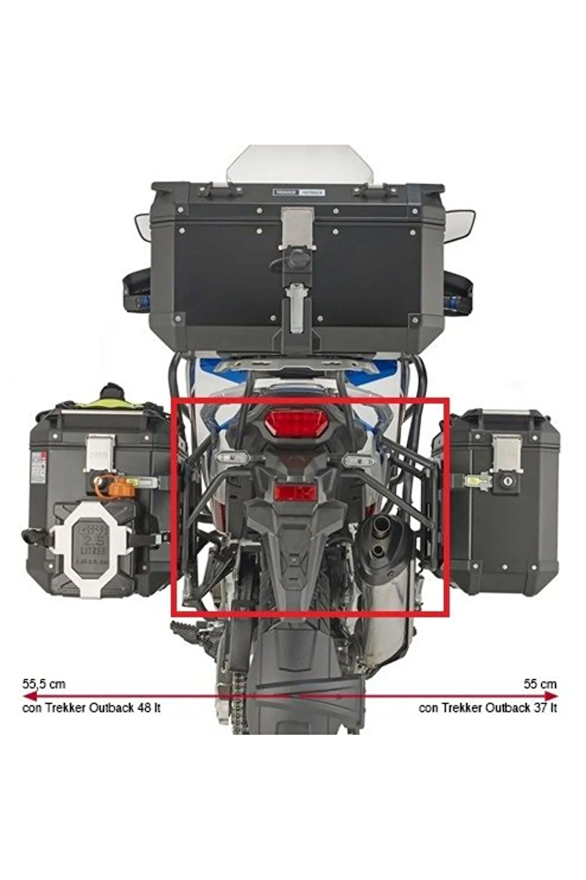 Plo1179cam Honda Crf1100l Afrıca Twın (20-21) Yan Çanta Taşıyıcı