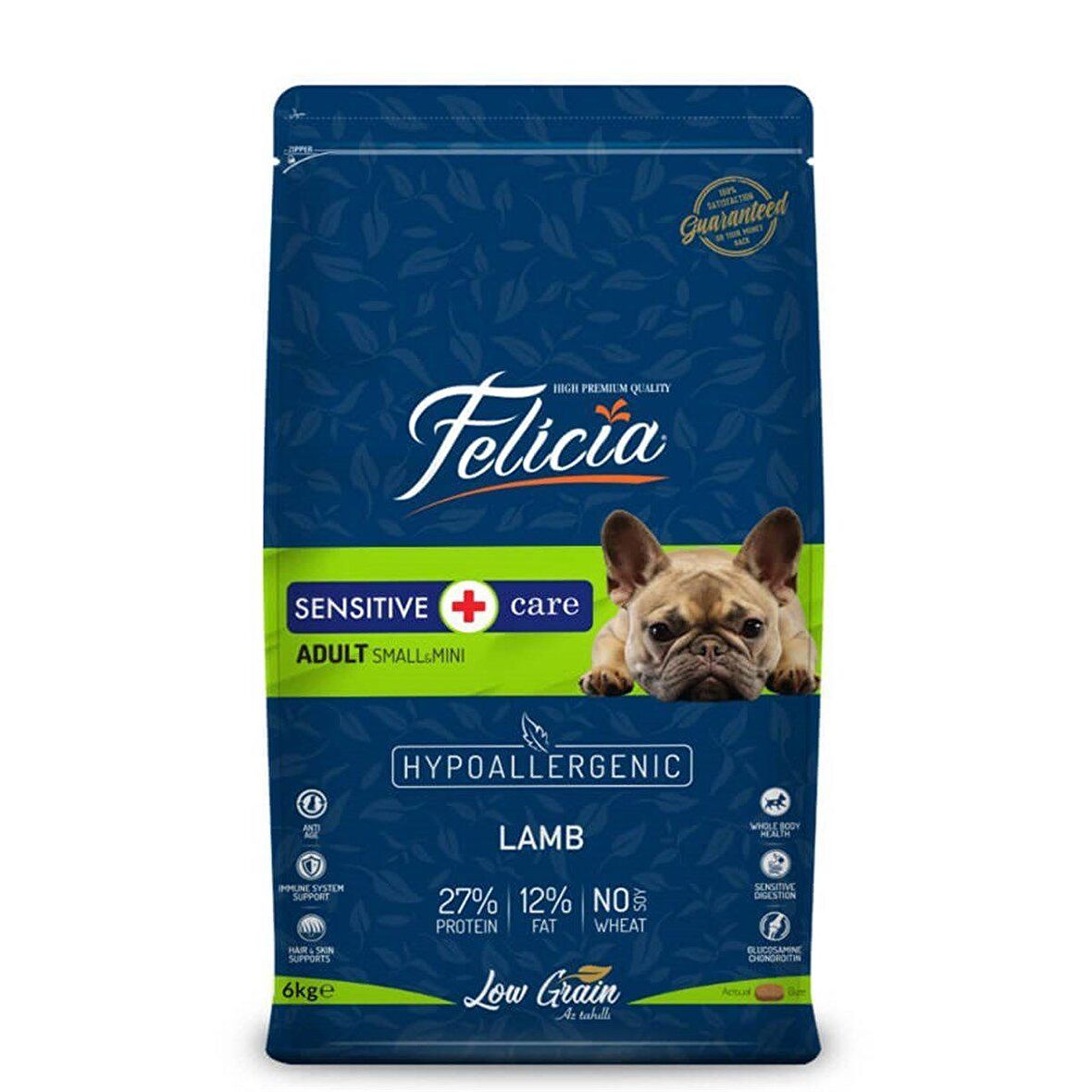 Felicia Düşük Tahıllı Küçük Irk Kuzulu Yetişkin Köpek Maması 6kg