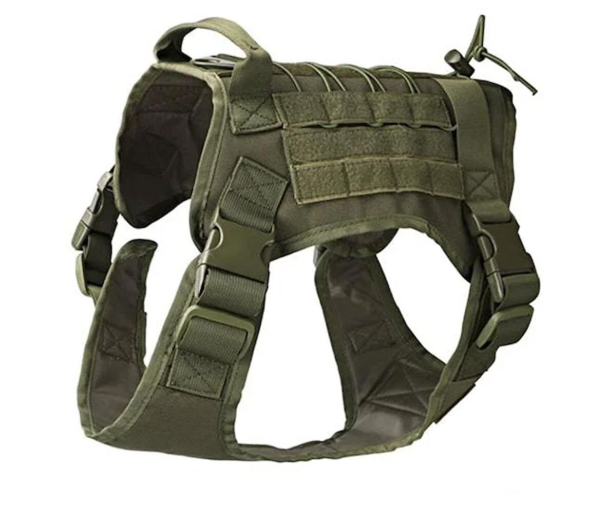 Köpek Göğüs Tasması Combat Yeşil