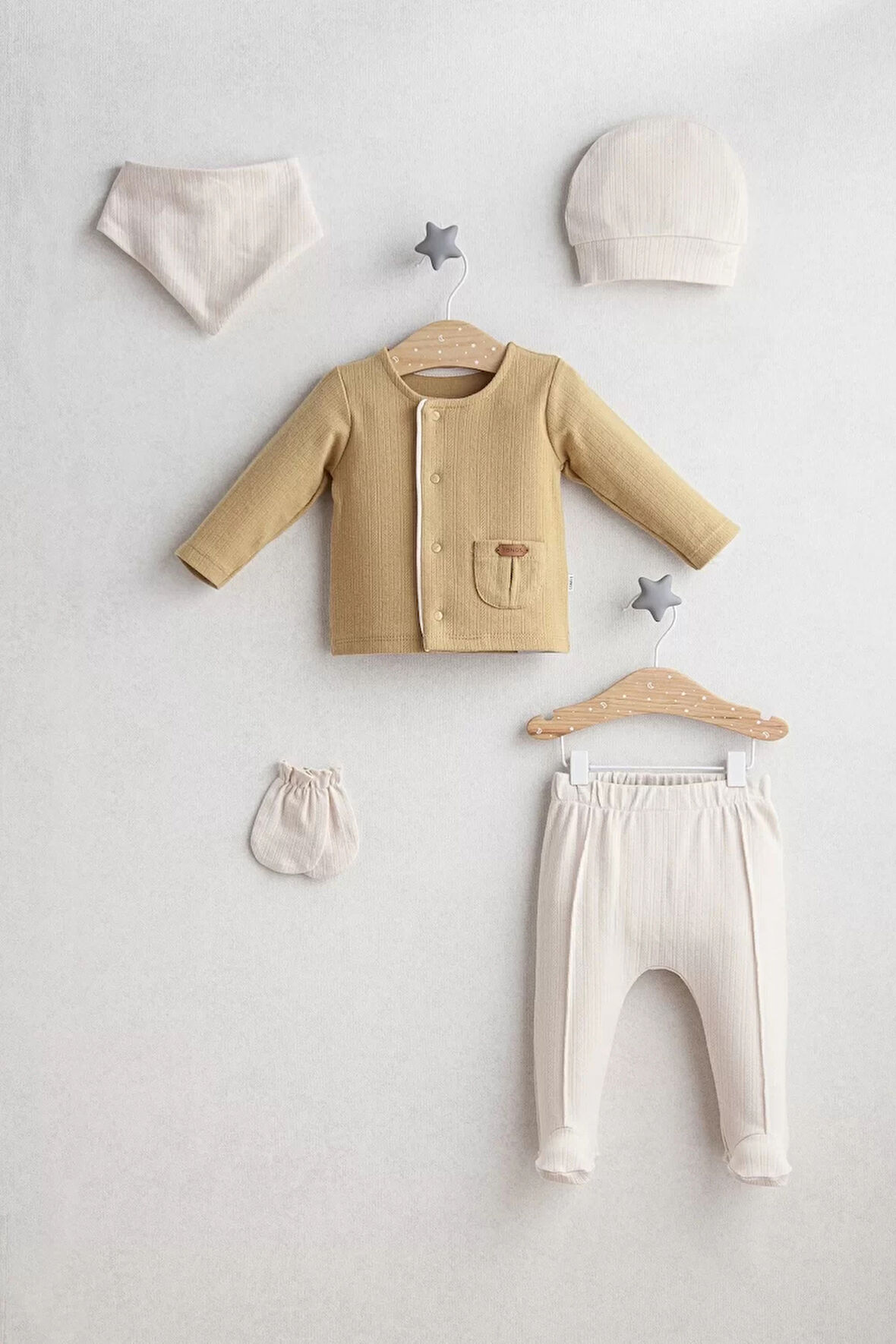 Little Bear 5'li Zıbın Set 5445 Hardal