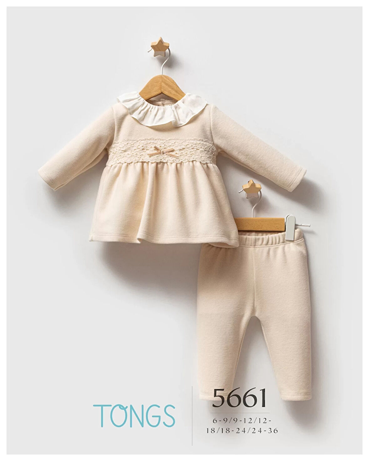 Tongs Baby Lace Dream 2'li Takım 5661 Ekru