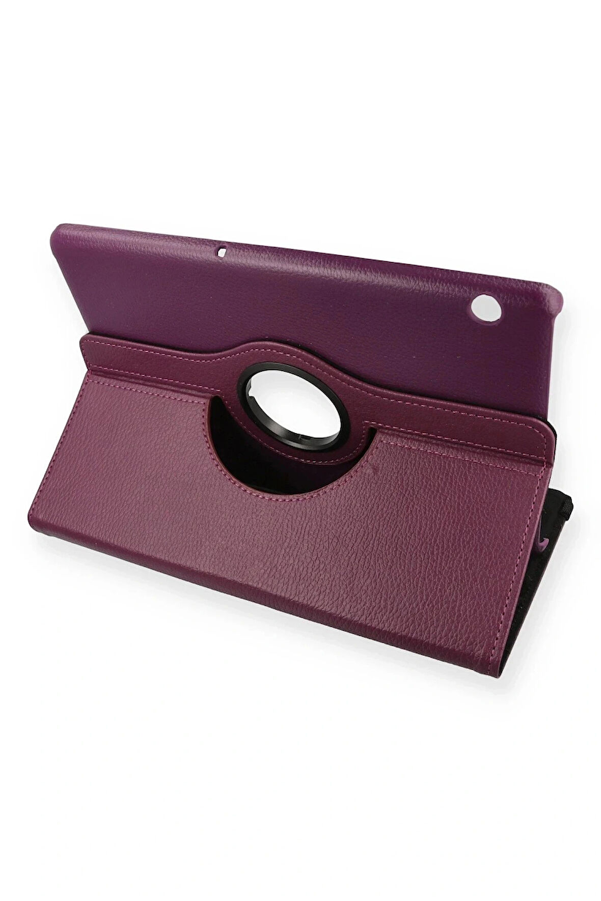 Huawei MediaPad T5 10 Kılıf 360 Tablet Deri Kılıf - Mürdüm