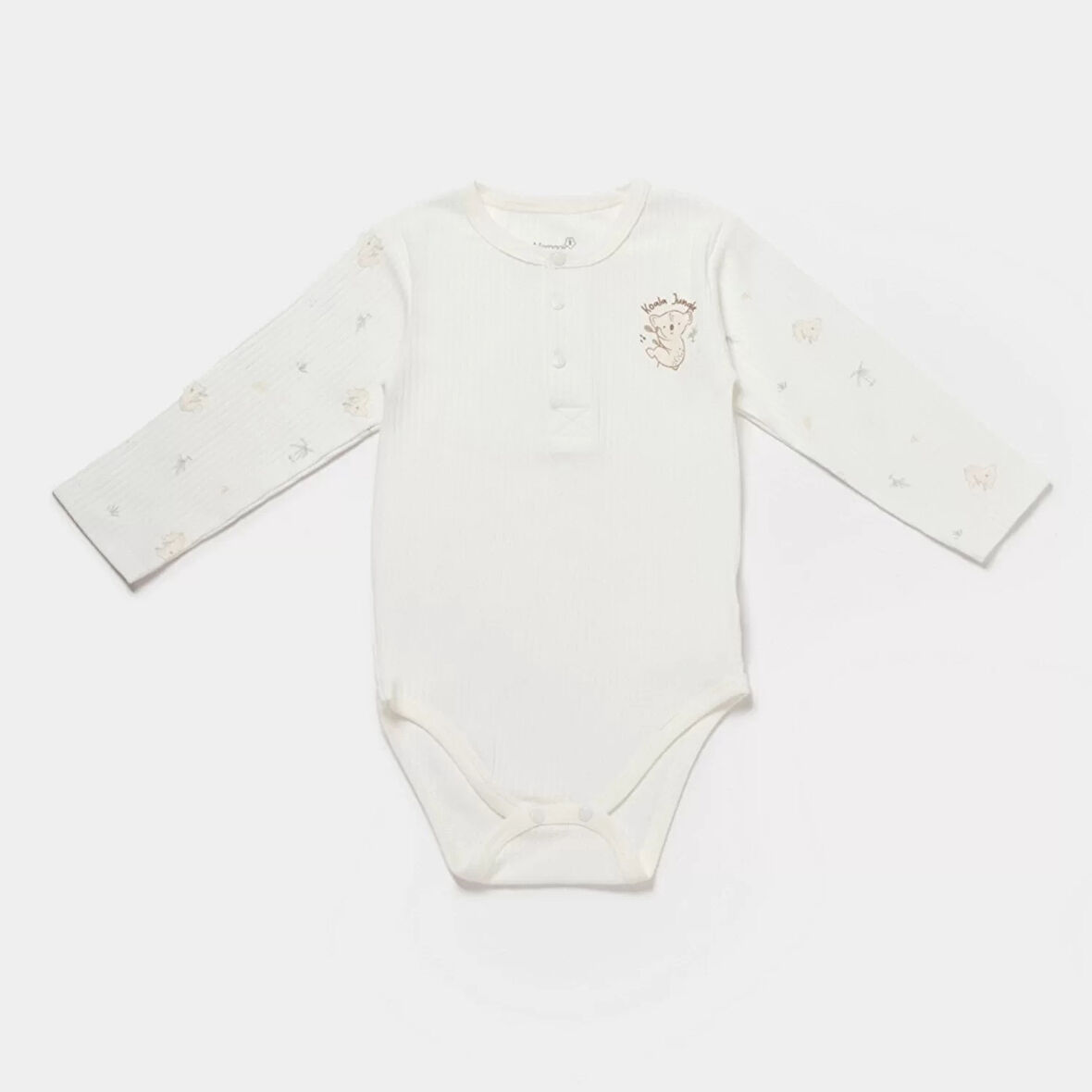 Koala Jungle Uzun Kol Bebek Body  Mint