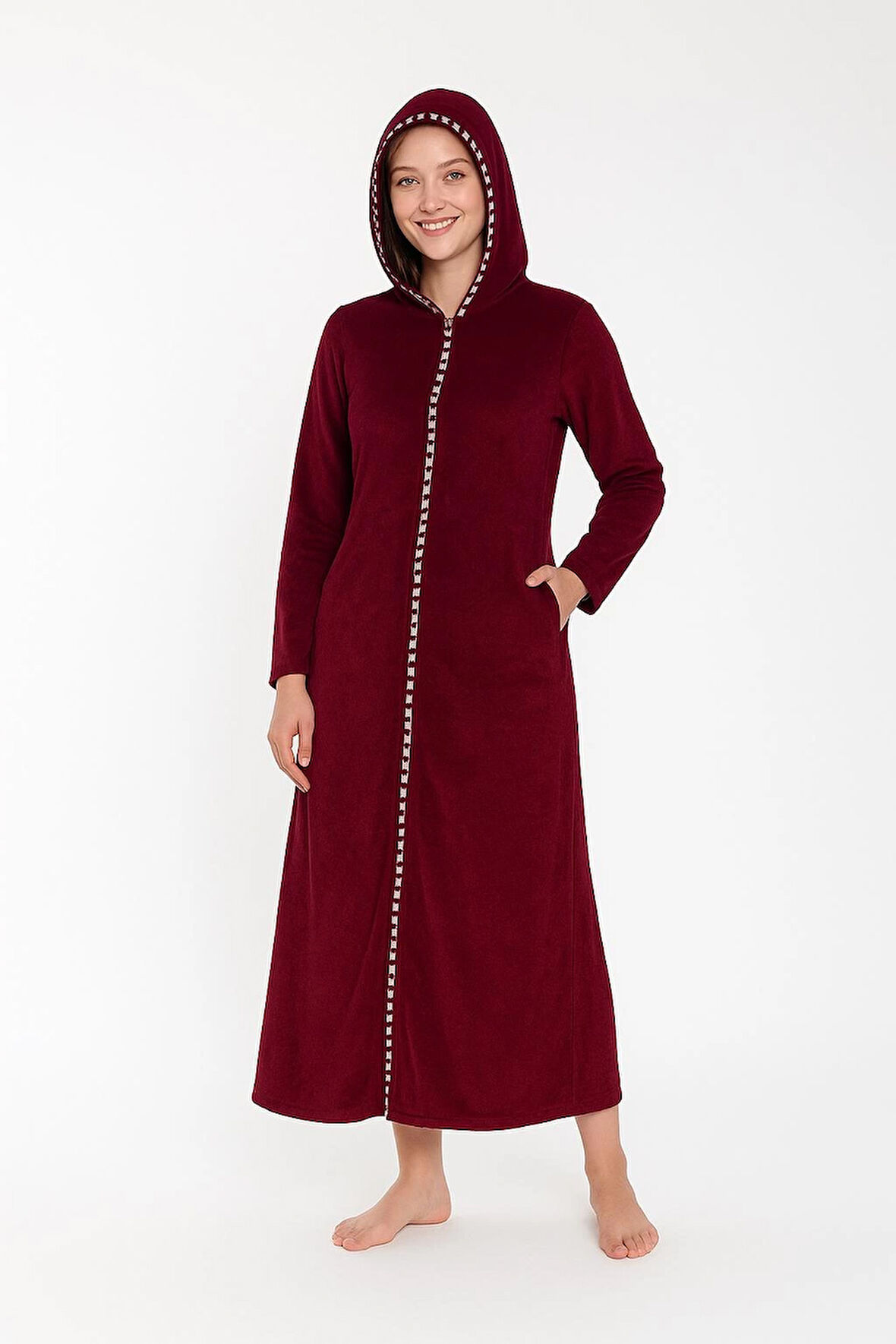 Cicikom 104030 Kadın Kapşonlu Havlu Elbise