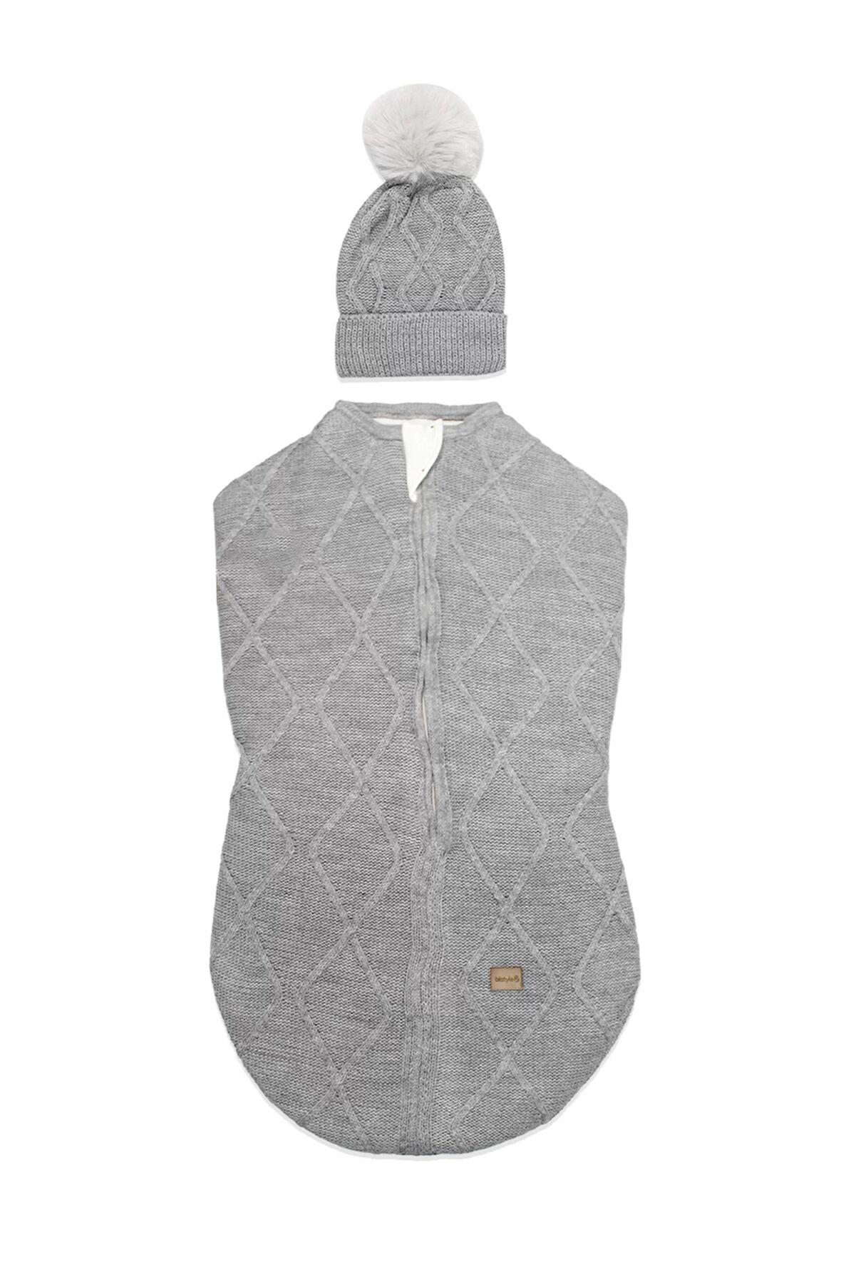 Bistyle Baby İn Swadding Triko Kundak 75108 Gri