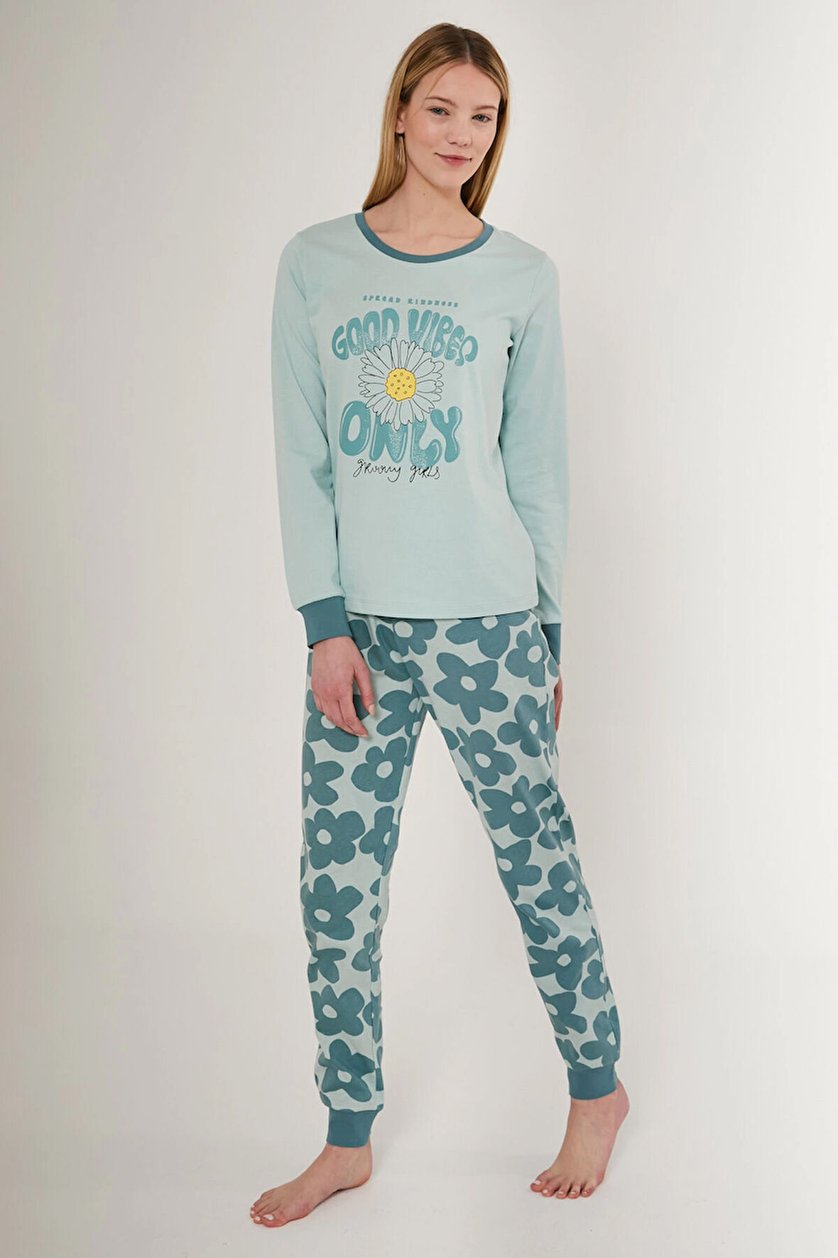 Roly Poly 3247-s Kadın Uzun Kol Pijama Takımı