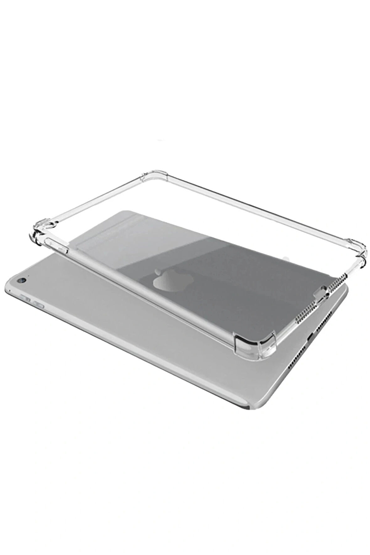 Samsung Galaxy T737 Tab S7 FE 12.4 Kılıf Anti Şeffaf Tablet Silikon - Şeffaf