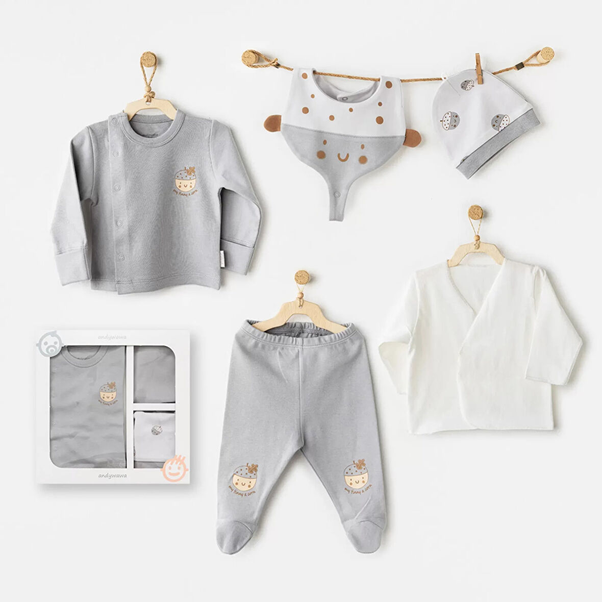 Hello Autumn 5'li Hastane Çıkışı Grey