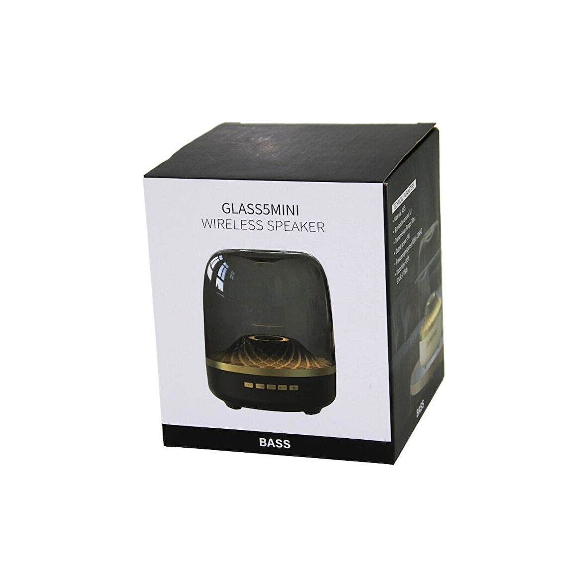 Mika Kristal Fanus Model   Wireless   Usb Şarjlı  Speaker Hoparlör  Rgb Işıklı   Aux - Tf - Dc5v