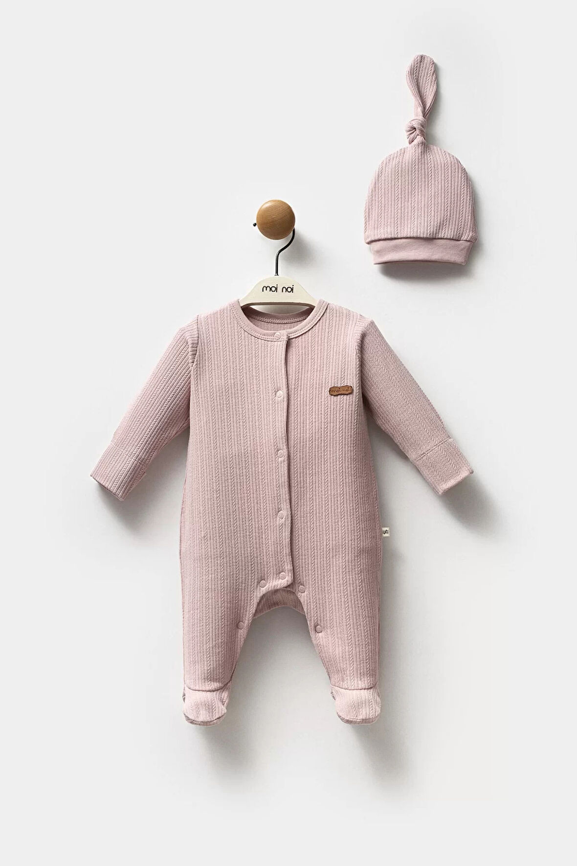 Moi Noi Şapkalı Tulum Mnb1236 Mürdüm