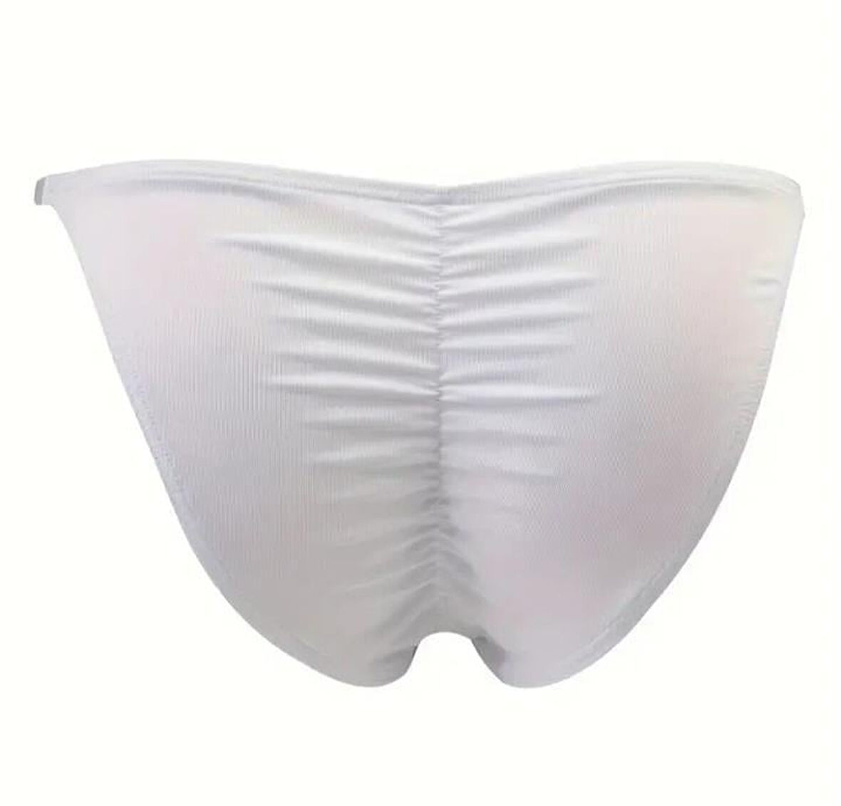 Erkek  Beyaz Büzgülü Slip İç Giyim