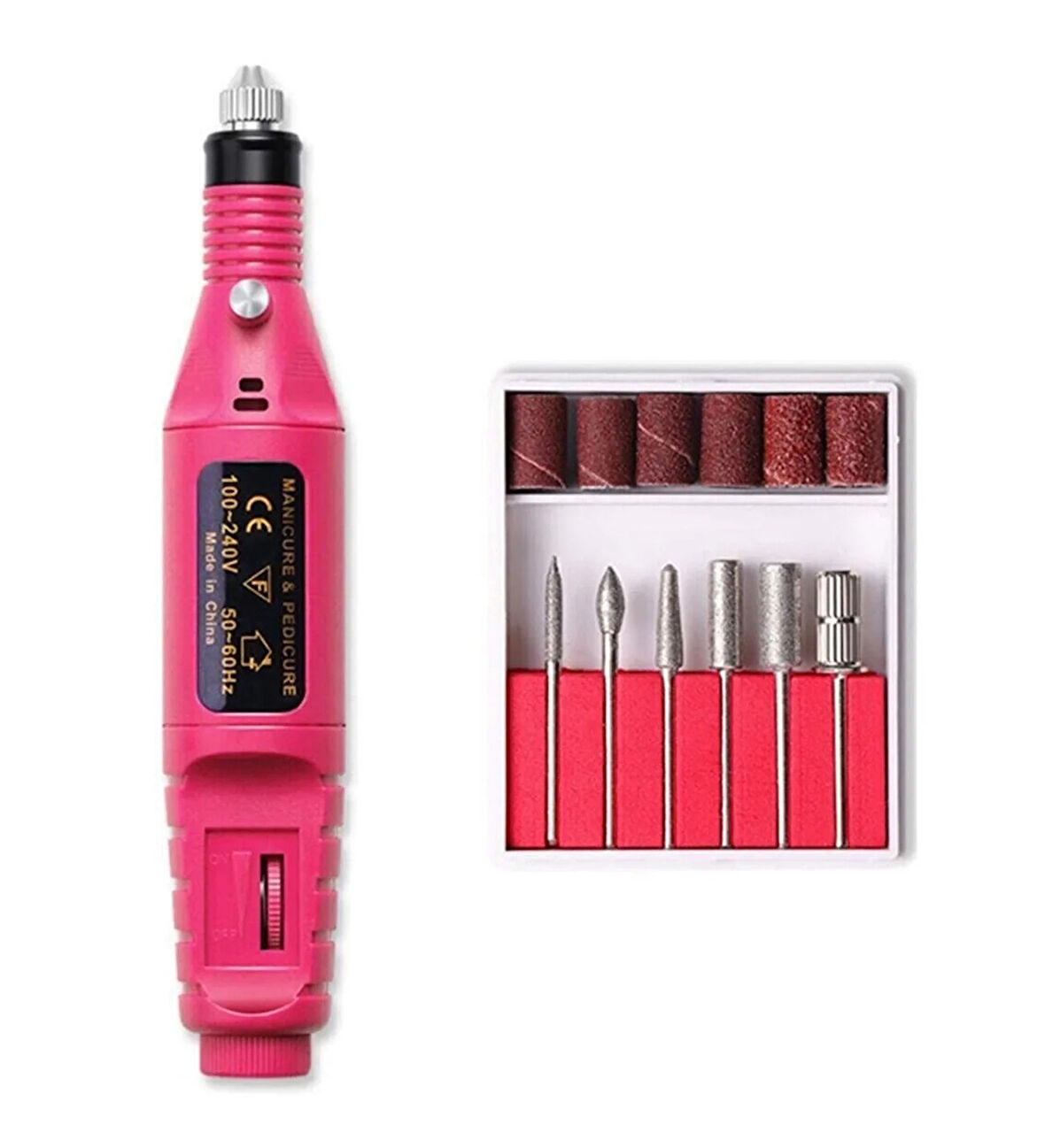 Elektrikli Manikür Pedikür Törpüsü Profesyonel Bakım Süsleme Elektrikli Tırnak Törpü Makinesi