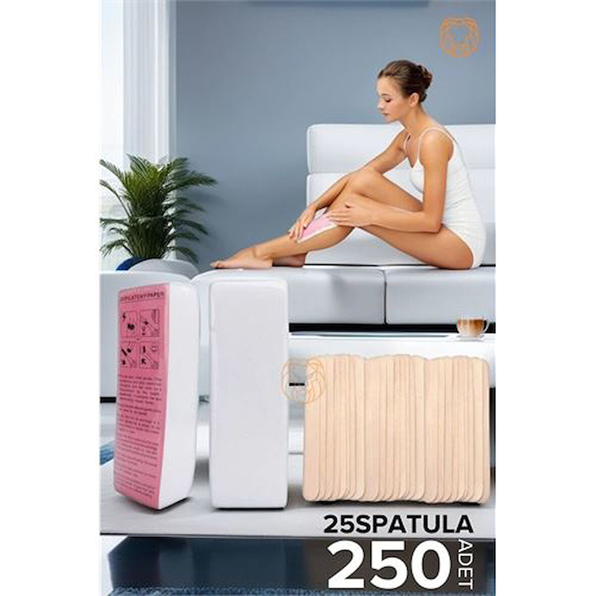  Spatulalı Ağda Bezi 250 ADET