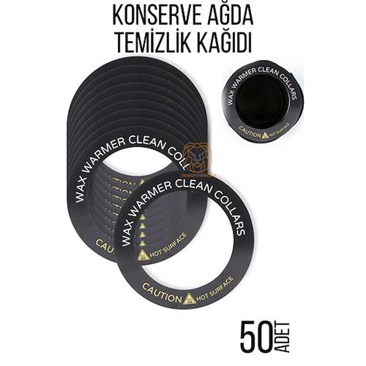  Konserve Ağda Koruyucu Karton Temizlik Kağıdı 50 Adet