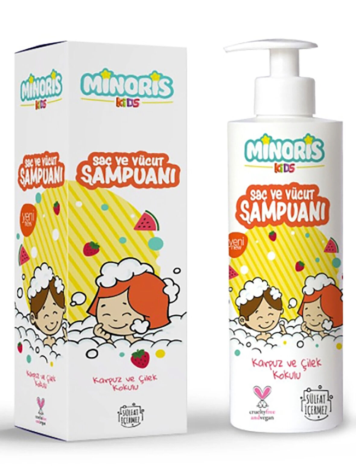 Minoris Kids Organik Saç ve Vücut Şampuanı 400 ml