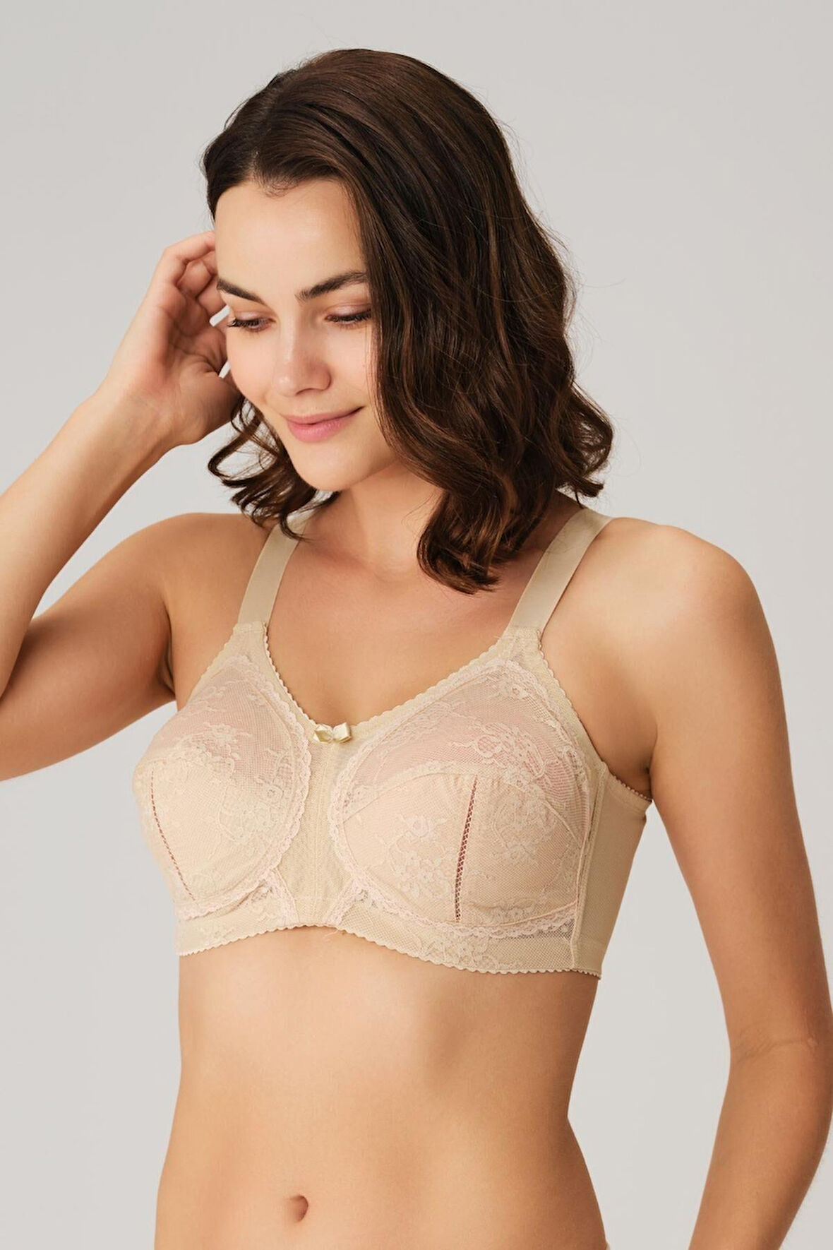 Anıl Balenli Desteksiz Dolgusuz Toparlayıcı Dantelli Küçültücü Sütyen