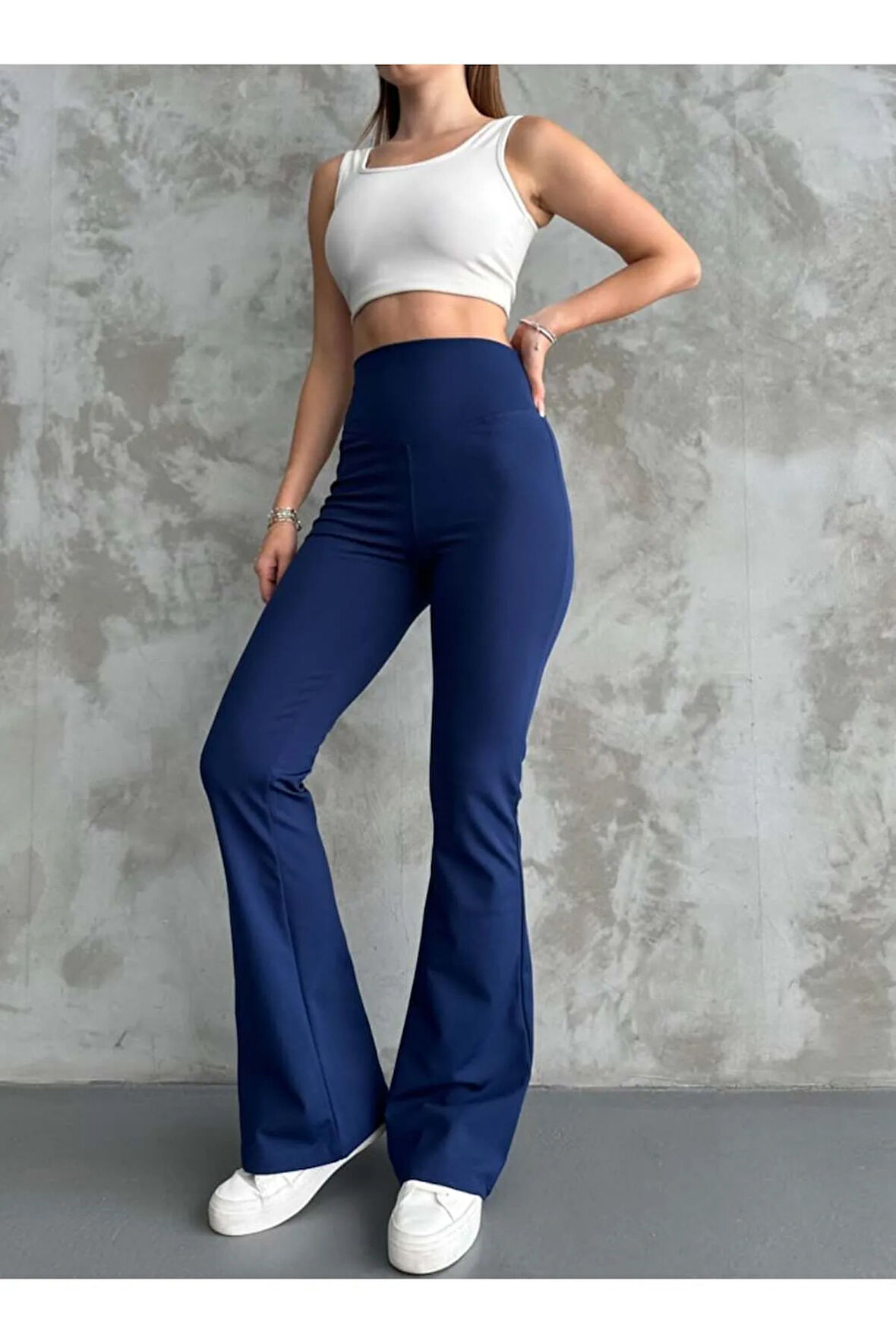 Kadın Tayt. İspanyol Paça, Yüksek Bel, Toparlayıcı, İç göstermez. Şardonlu Kışlık Tayt.