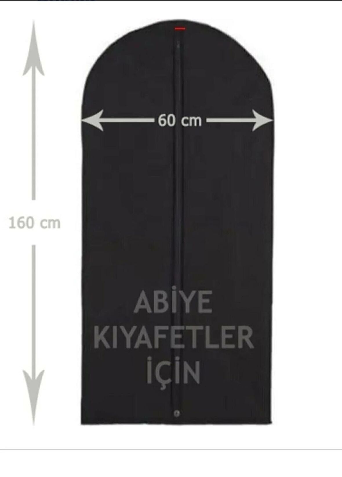 10 Adet Abiye Elbise Kılıf Gamboç 60x160 Siyah Tela Nonvoven Uzun Boy SU GEÇİRMEZ