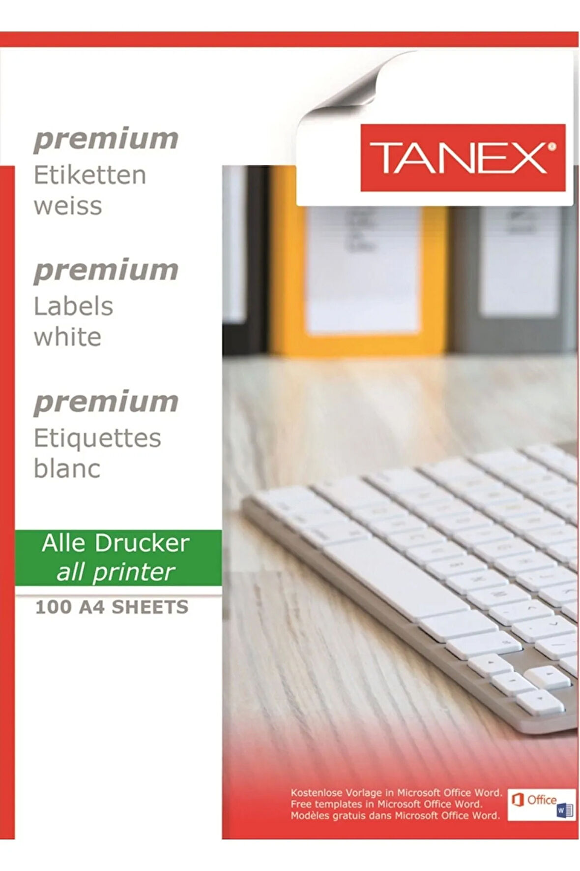 Laser Etiket Tw-2612 105 X 48 Mm 1 Paket