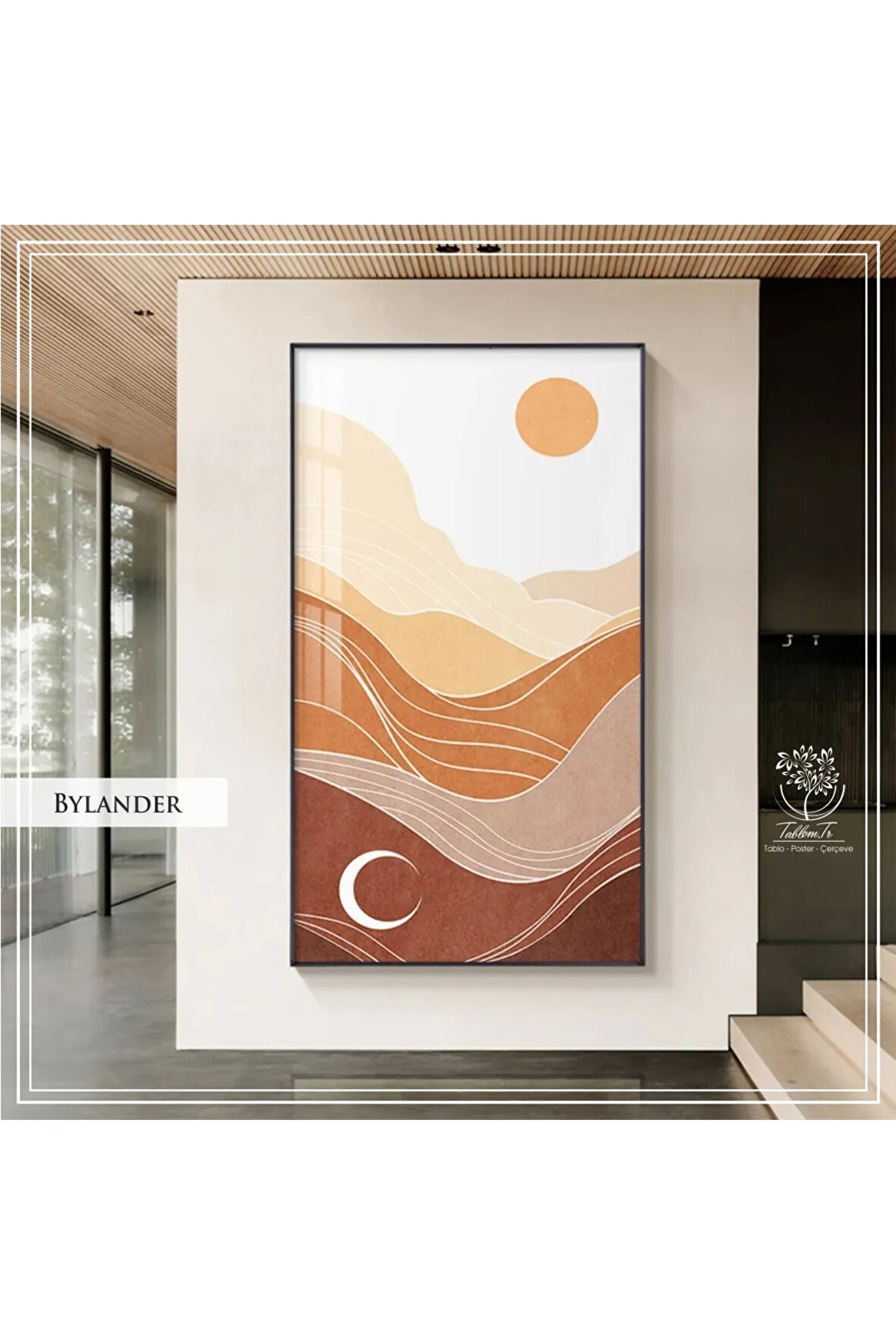Metal Çerçeveli Gerçek Camlı Tablo BylanderA TekliSet