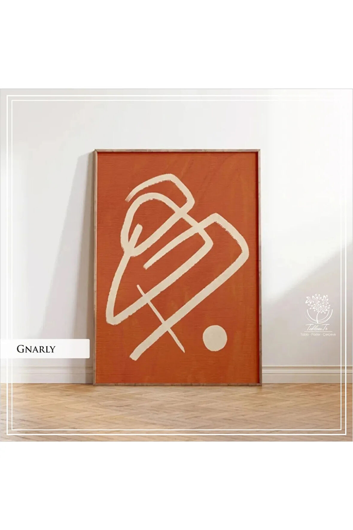Metal Çerçeveli Gerçek Camlı Tablo Gnarly Tekli Set