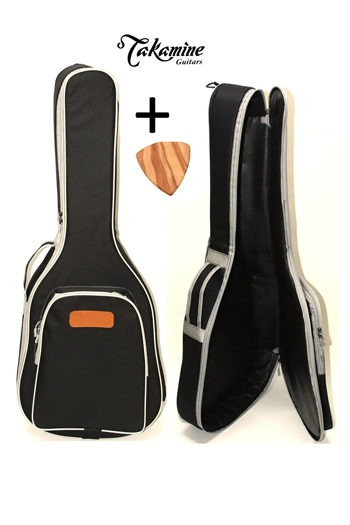 Özel Tasarım Takamine Modellere Uyumlu Akustik Gitar Kılıfı Kırmızı Taşıma Çantası Gigbag Softcase