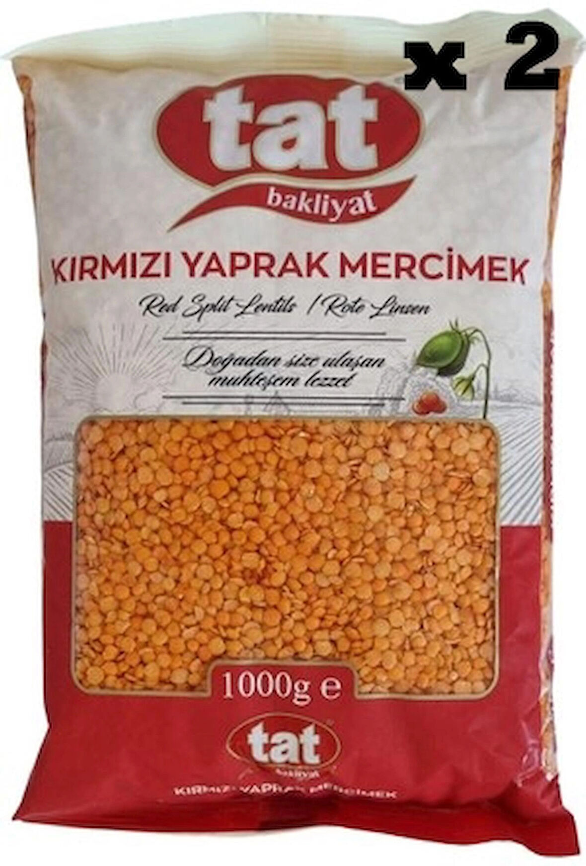 Tat İthal Yaprak Kırmızı Mercimek 1 kg