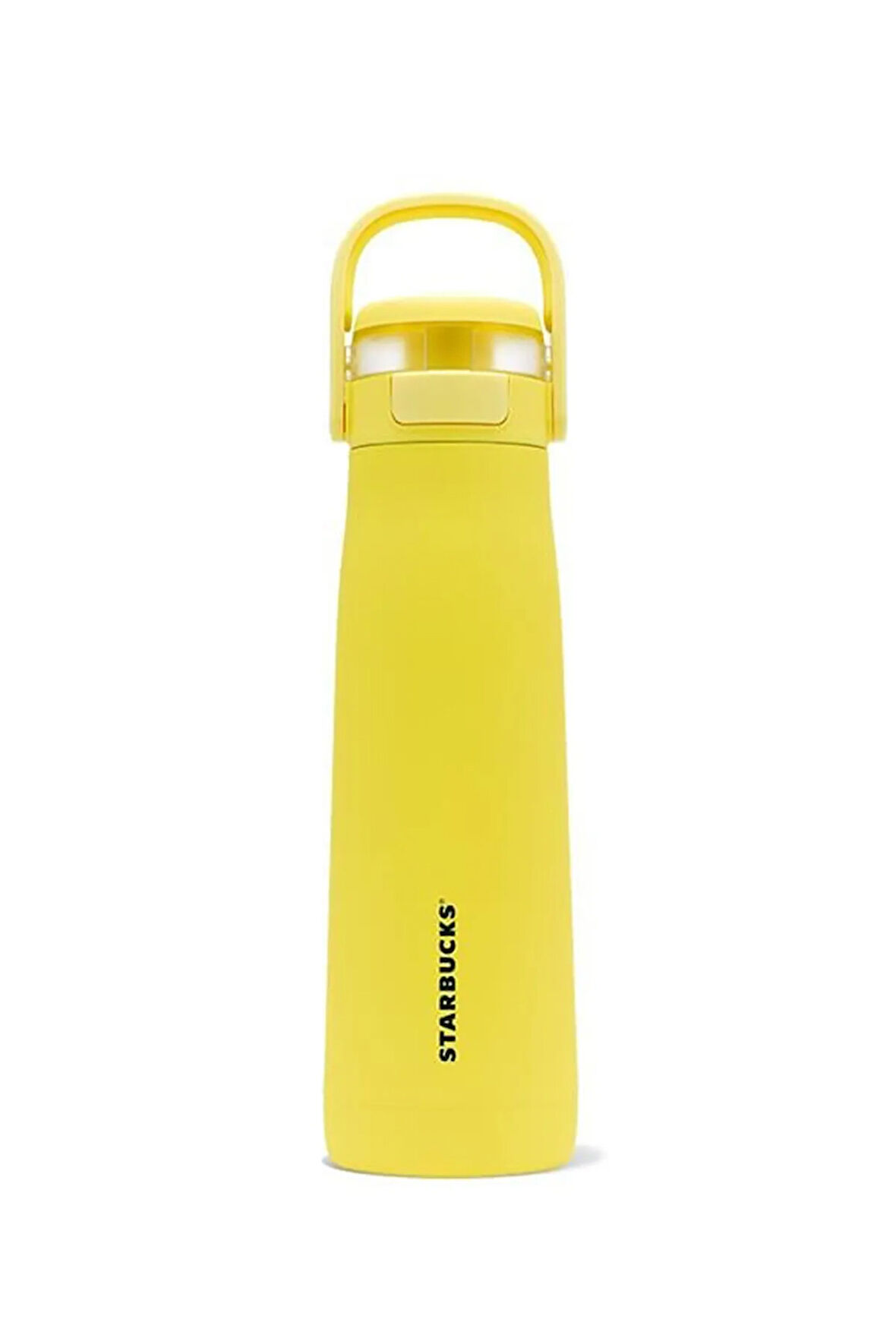 Starbucks Paslanmaz Çelik Sarı Şişe Termos 473ml