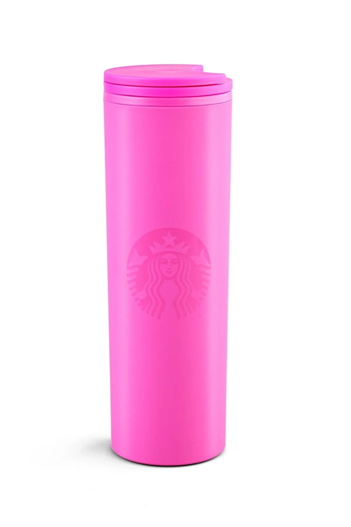 Starbucks Pembe Renkli Plastik Termos 473 Ml