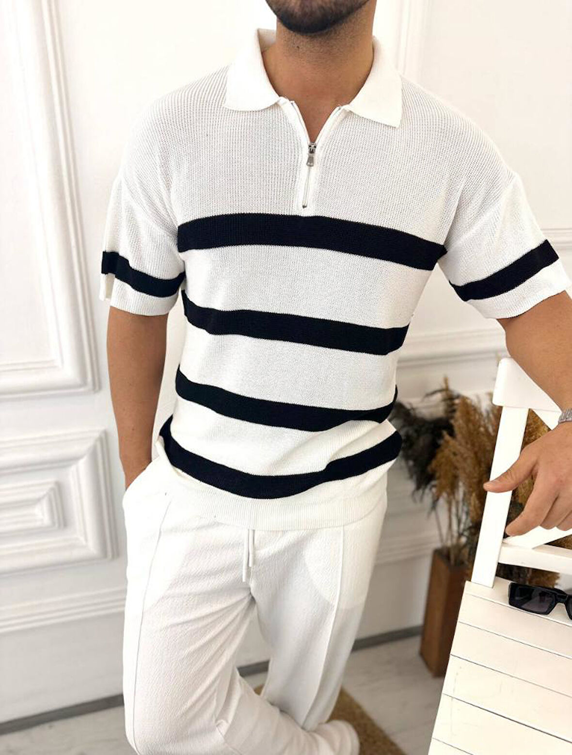 T-Shirt Nefes Alabilen Terletmez Polo Yaka Tshirt Slim Fit Tişört