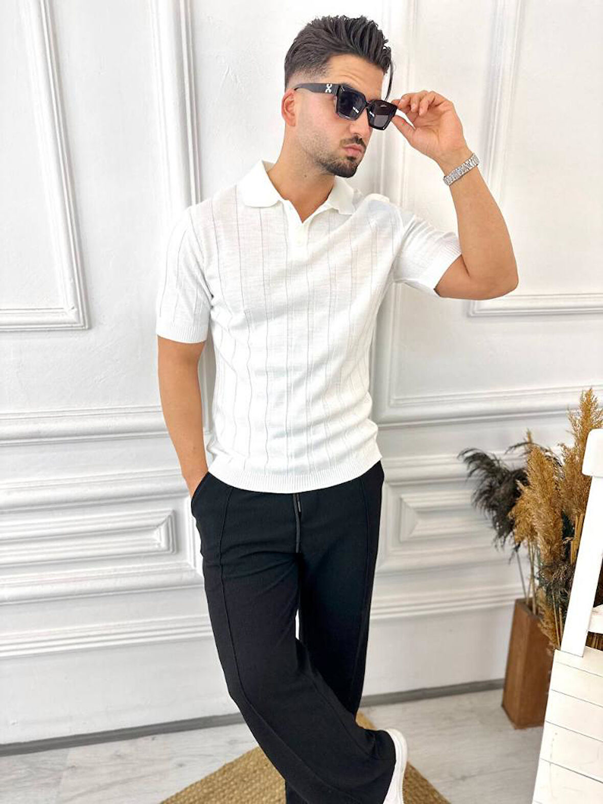 T-Shirt Nefes Alabilen Terletmez Polo Yaka Tshirt Slim Fit Tişört
