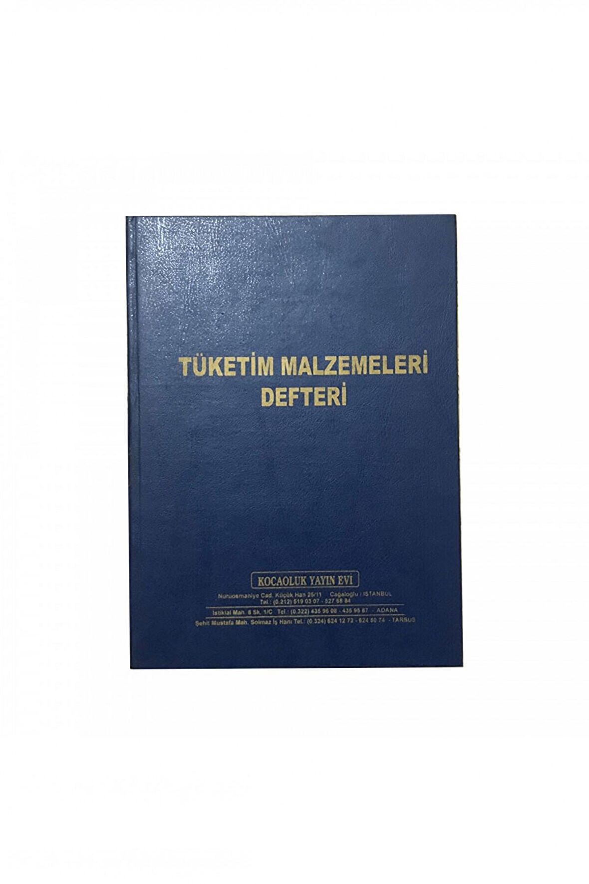 Kocaoluk Tüketim Malzemeleri Defteri