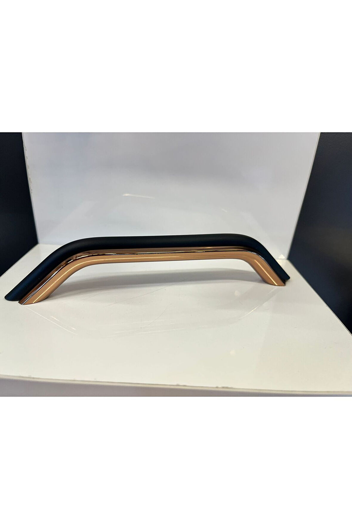 Tower Metal Kulp 160mm Rose+Mat Siyah Dolap Kapak Modern Tv Ünite Çekmece Mobilya Komidin Vestiyer