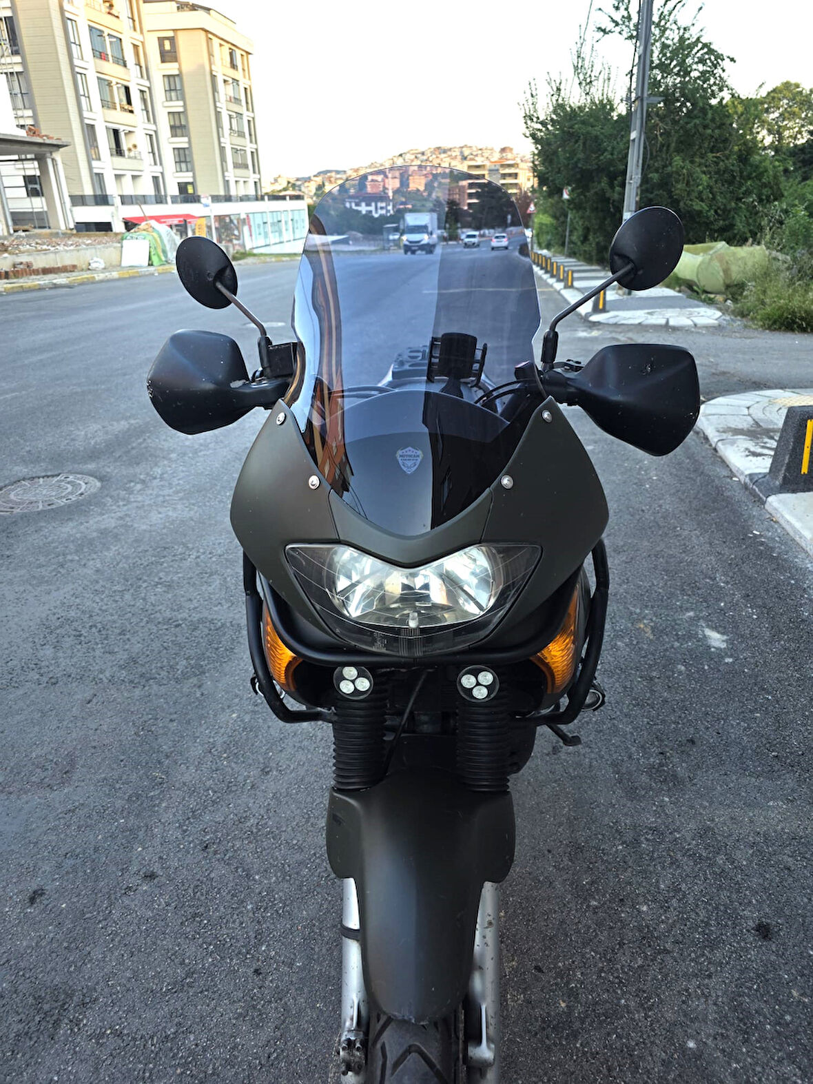 MOTOCAM Honda Transalp XL 650 Siperlik Ön Cam 2000 2008 Model 54cm Füme Renkli 4mm