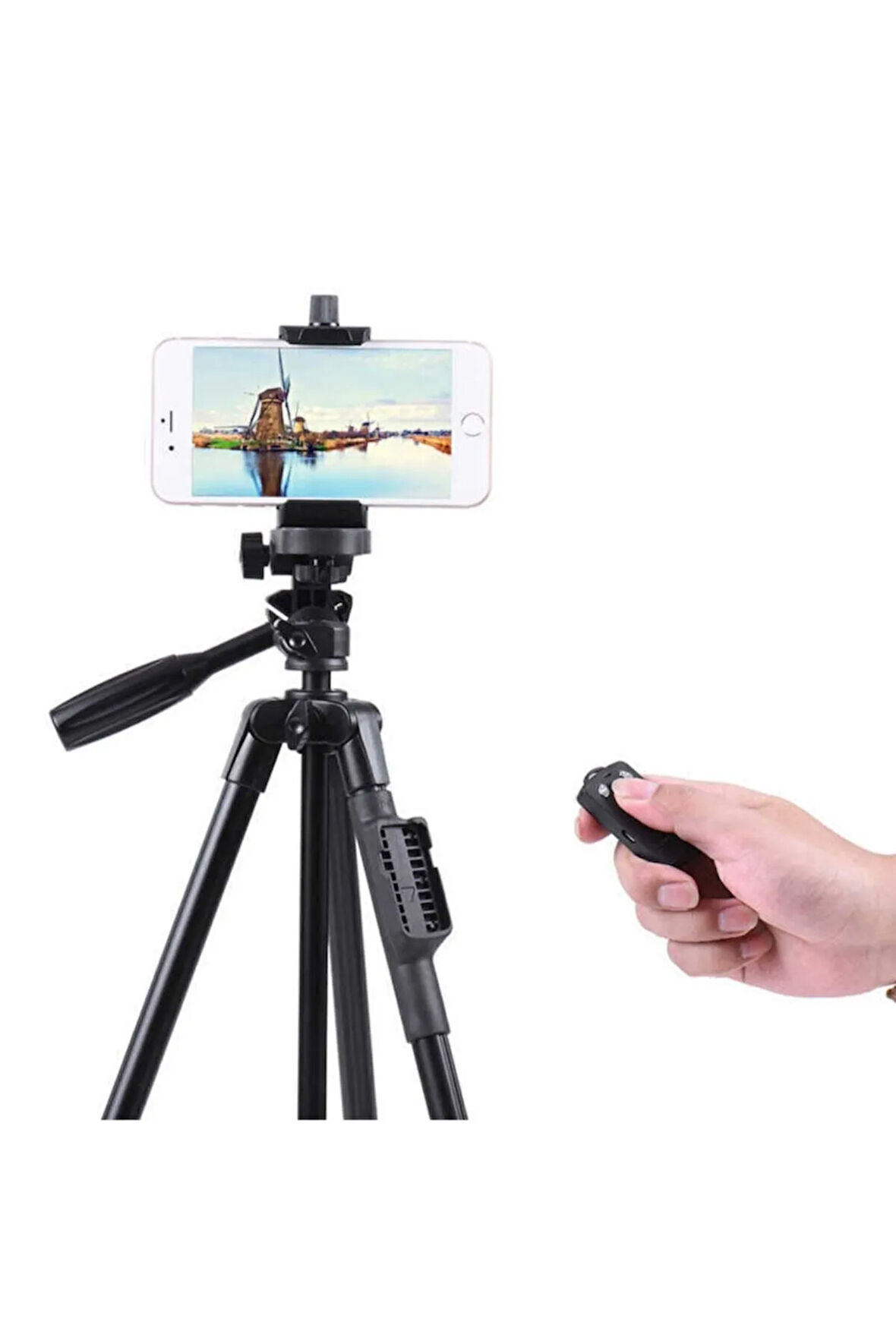 Yunteng Vct 5208 Tam Orjinal Bluetooth Kumandalı Özellikli Tripod - Telefon Ve Kamera Tutucu