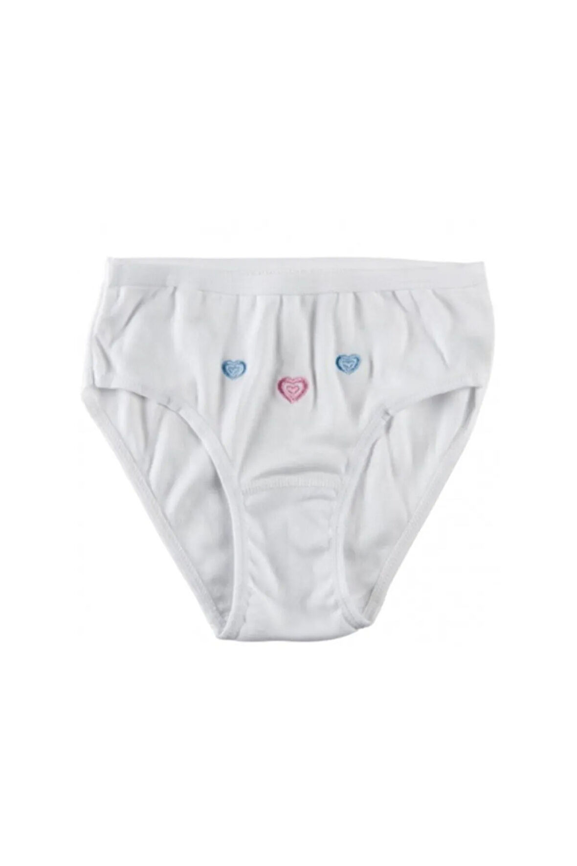 12 Adet Kız Çocuk Beyaz Külot