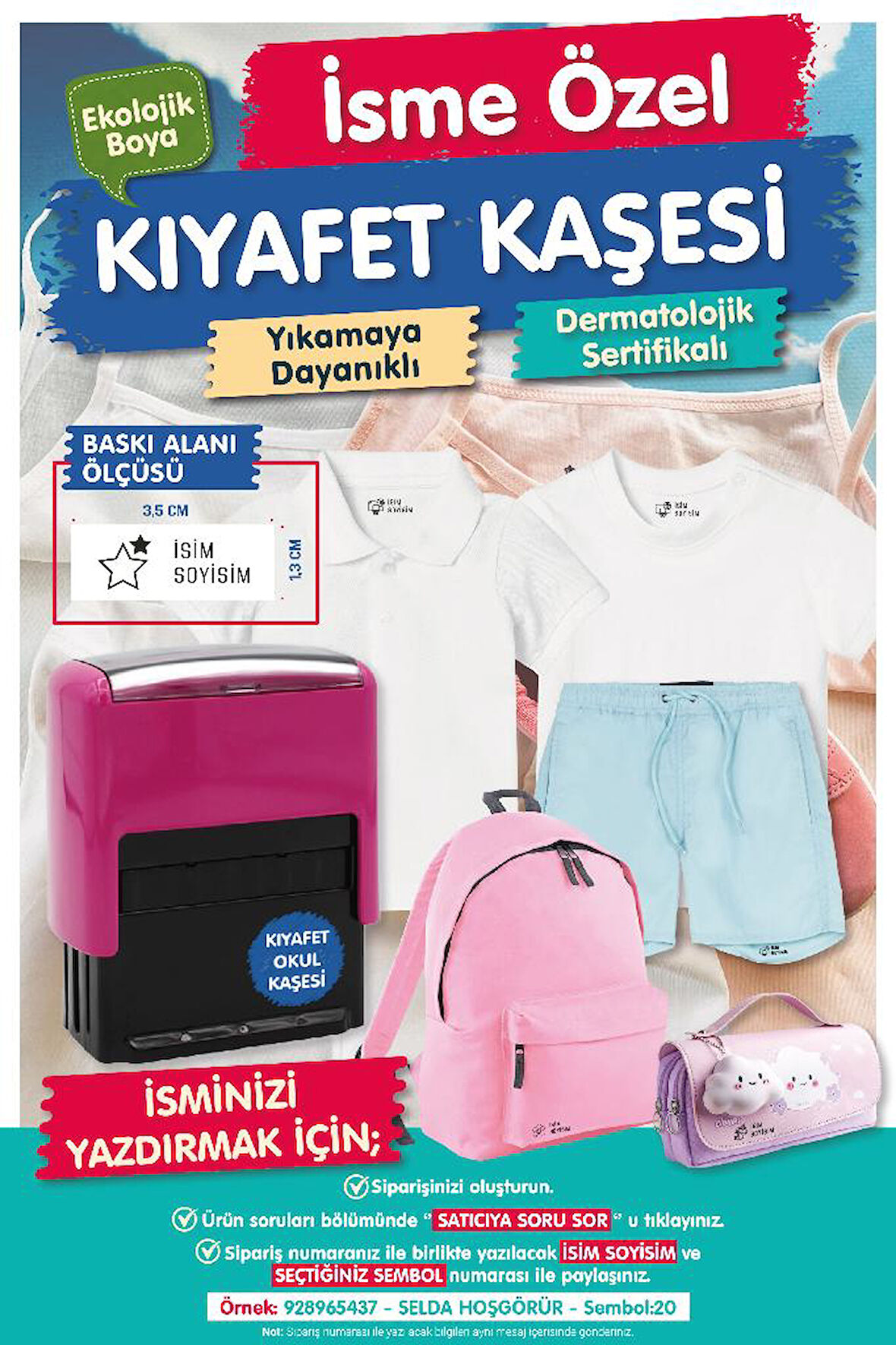 Kıyafet Kaşesi Okul Kaşesi -T533