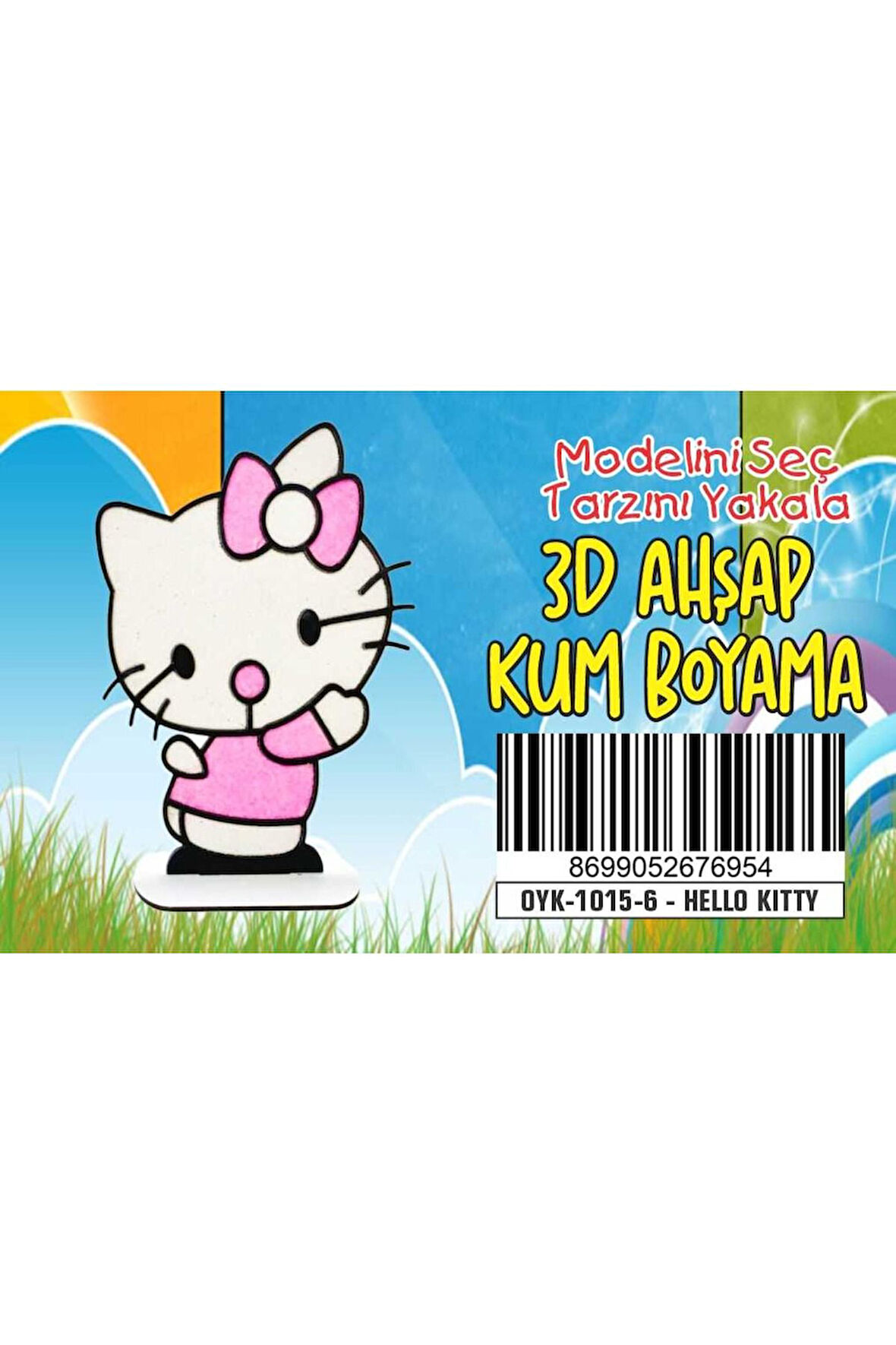 HELLO KİTTY Ahşap Kum Boyama Oyunu Kız Çocuk Oyunları Ahşap Tuz Boyama Erkek Çocuk Oyuncakla