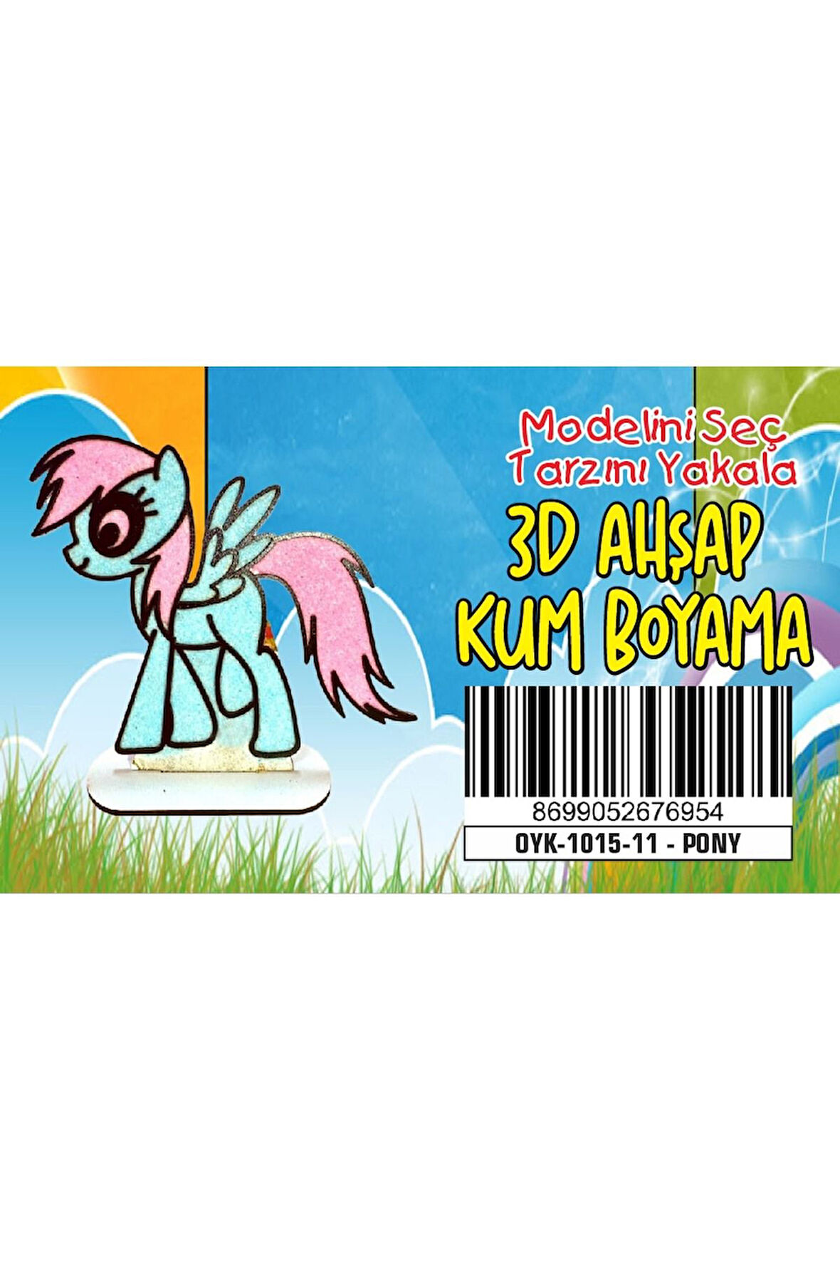 Unicorn Pony Ahşap Kum Boyama Oyunu Kız Çocuk Oyunları Ahşap Tuz Boyama Erkek Çocuk Oyuncakları