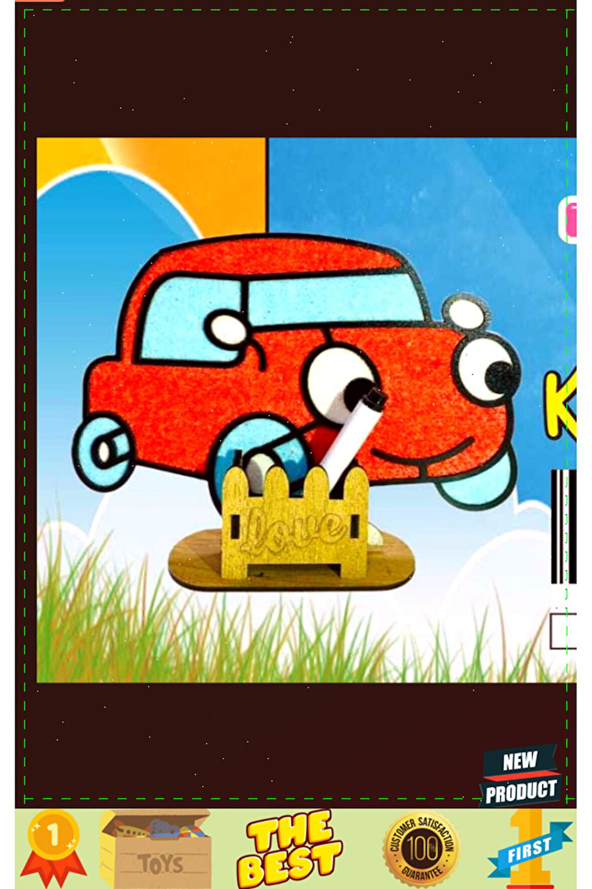 Karakter Ahşap Kum Boyama Oyunu Kız Çocuk Oyunları Ahşap Tuz Boyama Erkek Çocuk Oyuncakları