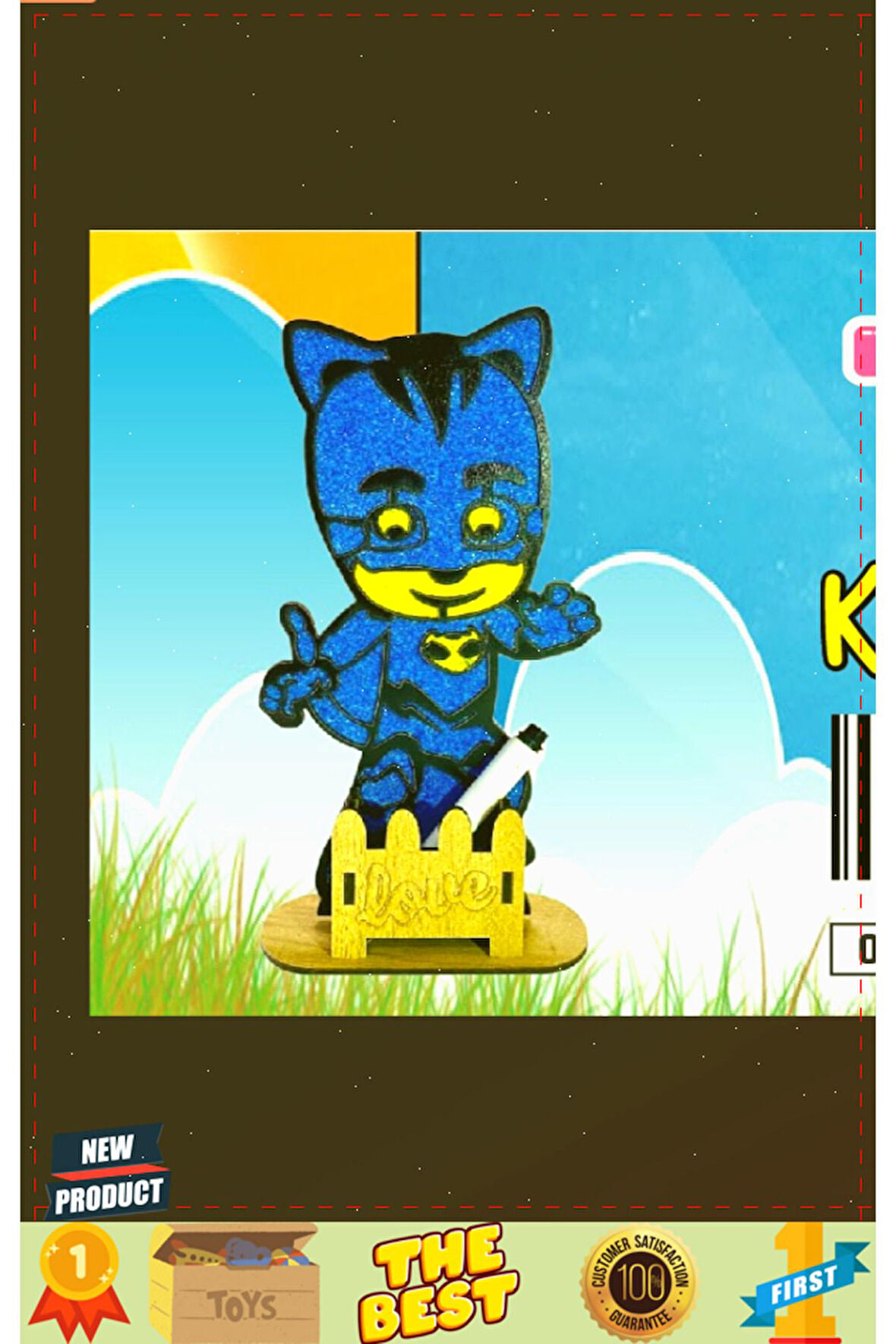 Kalemlikli Karakter Kum Boyama Oyunu Kız Çocuk Oyunları Ahşap Tuz Boyama Erkek Çocuk Oyuncakları