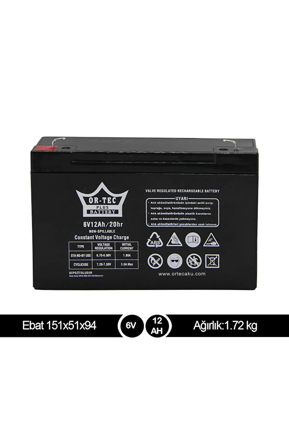 Aliş Akülü Oyuncak Araç Araba Uyumlu Akü 6V 12AH 6 Volt 12 Amper Akü Batarya Pil