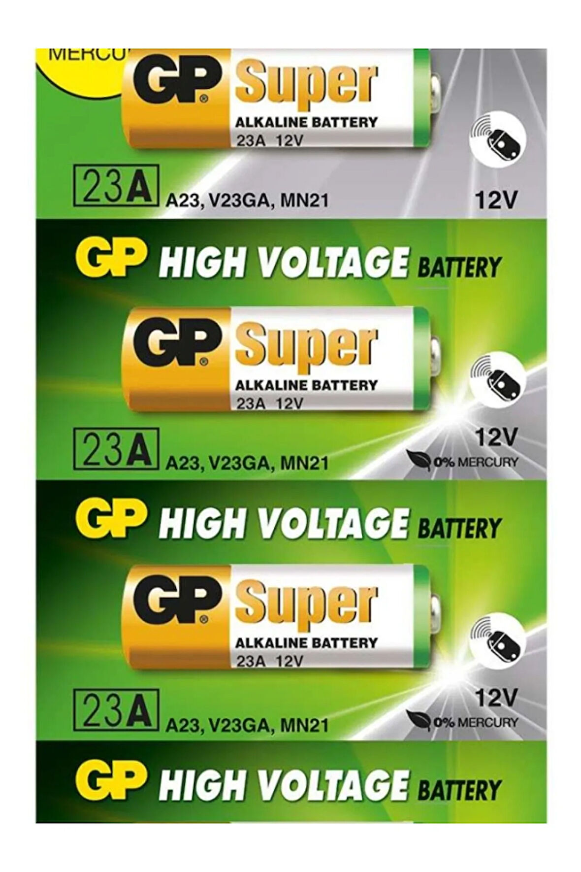 23a-c5 23a 12v Alkalin Spesifik 5'li Paket Pil Kumanda